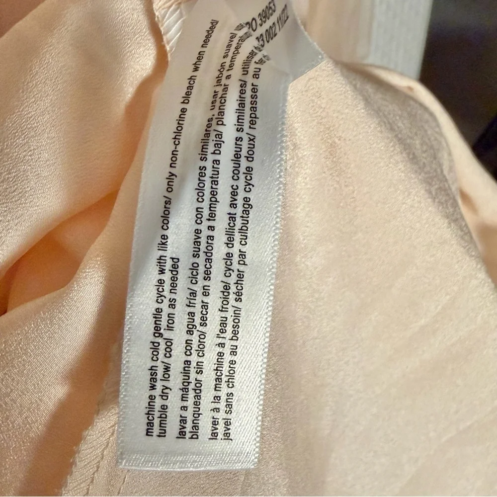Eloquii Nabela Noor Peach Pink Tiered Puff Sleeve Glinda Style Dress Size 16 NEW - Picture 8 of 14